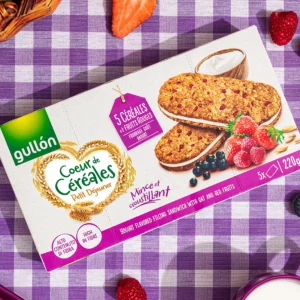 5 céréales et fruits rouges fourrage á gôut de yoaurt Coeur de Céréales